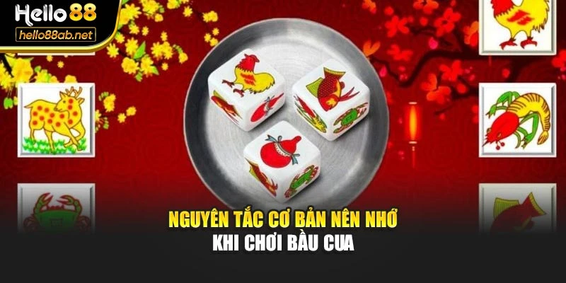 Nguyên tắc cơ bản nên nhớ khi chơi bầu cua