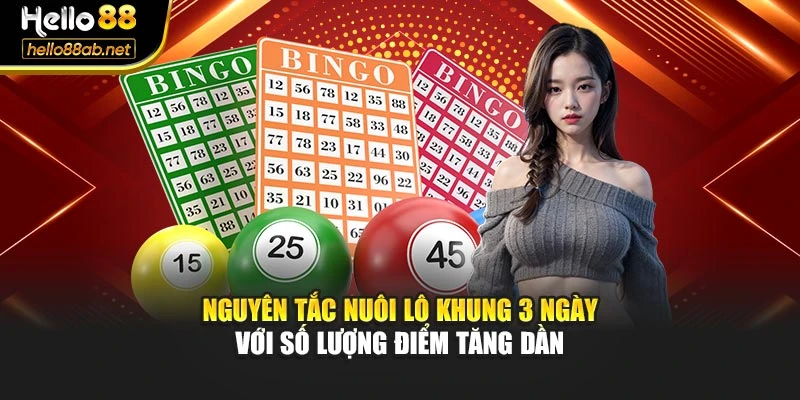 Nguyên tắc nuôi lô khung 3 ngày với số lượng điểm tăng dần